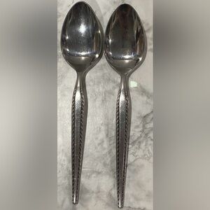 Granada by National Stainless Steel Tablespoon Set of 2 Flatware 7.5” Japan